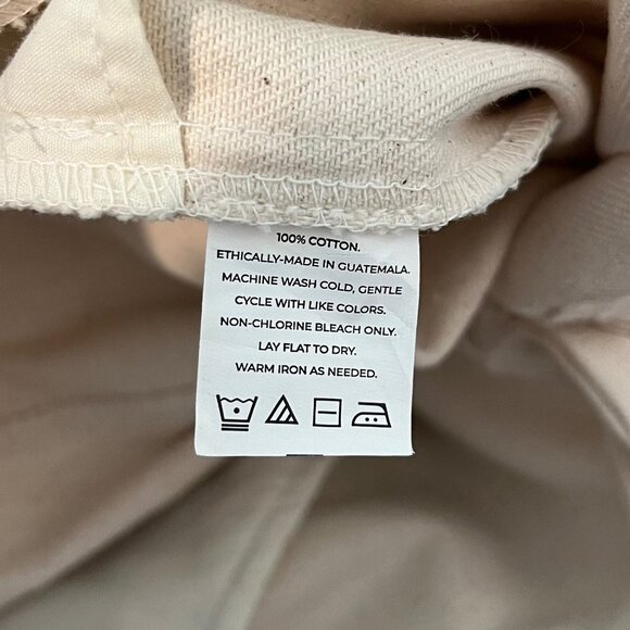 NWT Laude The Label High Rise wide leg Pant Bone Size 0 Madewell Tribe Alive - Picture 12 of 12